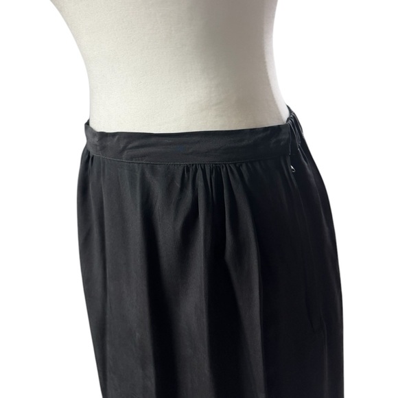 Vintage ARGENTI womens 8 100% Silk Maxi Opera Length Skirt Hong Kong Walk-Slit - Picture 2 of 11